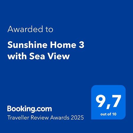 Sunshine Home 3 With Sea View Alepou Eksteriør bilde